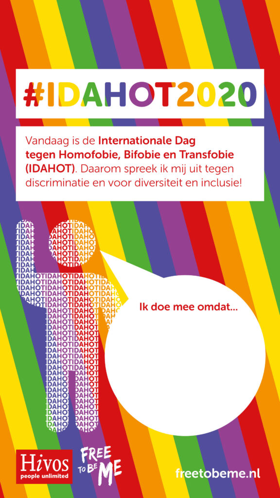 IDAHOT2020 Instagram regenboog NL