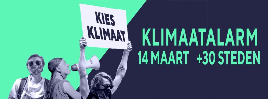 klimaatmars tegen de klimaatcrisis