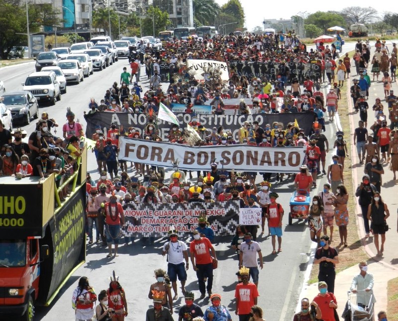 Indigenous Women's March in Brazilië